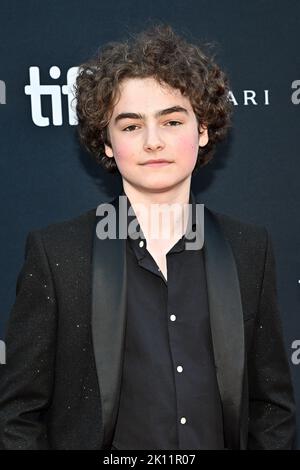 Toronto, Canada. 14th septembre 2022. Christopher Convery assiste à la projection de la fille du prisonnier au cours du Festival international du film de Toronto (TIFF) 47th à Toronto, au Canada, sur 14 septembre 2022. Photo de Julien Reynaud/APS-Medias/ABACAPRESS.COM crédit: Abaca Press/Alay Live News Banque D'Images