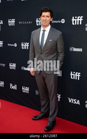 Andrew Muscato participe à la première « la plus grande course de bière » du Festival international du film de Toronto 2022 au Roy Thomson Hall, sur 13 septembre 2022, à Toronto, en Ontario. Photo : PICJER/imageSPACE/MediaPunch Banque D'Images