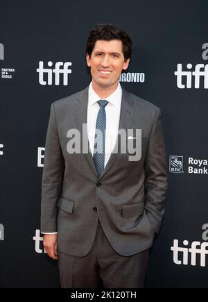 Andrew Muscato participe à la première « la plus grande course de bière » du Festival international du film de Toronto 2022 au Roy Thomson Hall, sur 13 septembre 2022, à Toronto, en Ontario. Photo : PICJER/imageSPACE/MediaPunch Banque D'Images