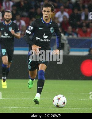 Joao Felix de l'Atletico Madrid pendant la Ligue des champions de l'UEFA, match de football du groupe B entre Bayer Leverkusen et Atletico Madrid sur 13 septembre 2022 à BayArena à Leverkusen, Allemagne. Photo de Laurent Lairys/ABACAPRESS.COM Banque D'Images