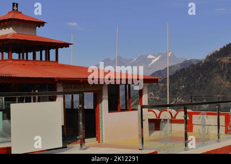 Tawang, Arunachal Pradesh, Inde -10th novembre 2020 : le mémorial de guerre du garh du Jaswant, symbole de la bravoure des armées indiennes et en l'honneur de Jaswant Singh Banque D'Images