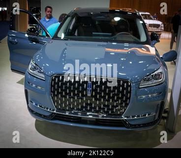 14 août 2022, Detroit, Michigan, États-Unis : branchez-vous au luxe avec le Lincoln Corsair 2023 (image de crédit : © Alexis Doty/ZUMA Press Wire) Banque D'Images