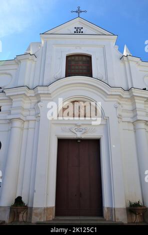 Anacapri - Entrata della Chiesa di San Michele Arcangelo Banque D'Images