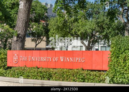 04 septembre 2022 - Winnipeg Manitoba Canada - l'université du campus de Winnipeg Banque D'Images