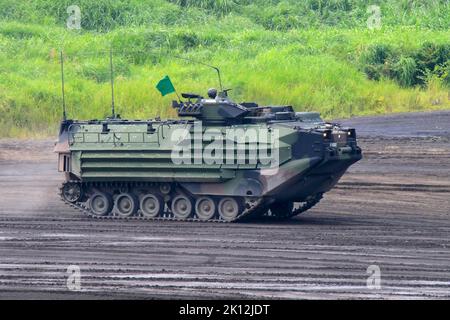 AAV7 véhicule amphibie d'assaut de JGSDF Banque D'Images