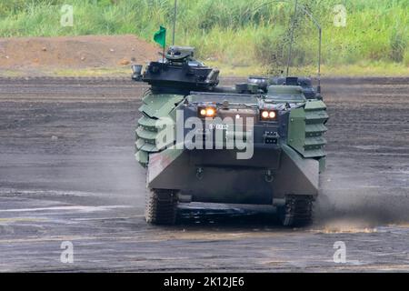 AAV7 véhicule amphibie d'assaut de JGSDF Banque D'Images