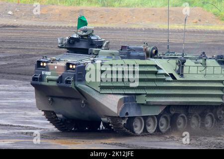 AAV7 véhicule amphibie d'assaut de JGSDF Banque D'Images