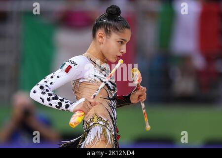 Raffaeli Sofia (ITA) - Clubs au Championnat du monde de gymnastique rythmique 2022 day2, gymnastique à Sofia, Bulgarie, 15 septembre 2022 Banque D'Images