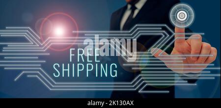 Écriture affichant le texte Free Shipping. Concept d'affaires fret expédition chargement chargement chargement chargement chargement expédition transport transport Banque D'Images