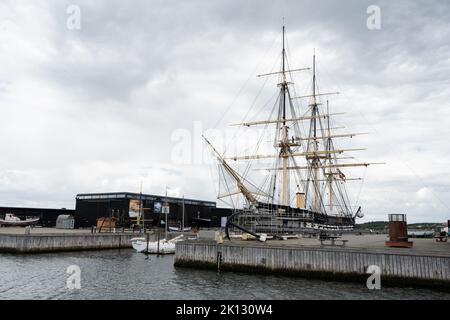 Cuirassé fregatten Jylland à Ebeltoft Danemark Banque D'Images