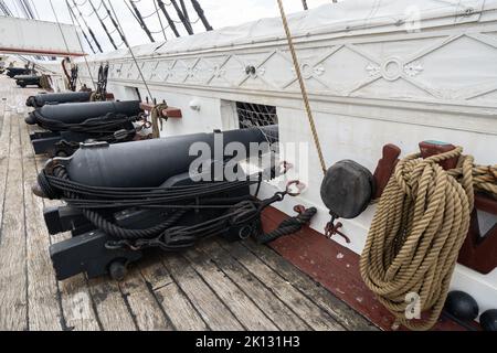 Cuirassé fregatten Jylland à Ebeltoft Danemark Banque D'Images