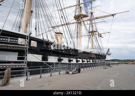 Cuirassé fregatten Jylland à Ebeltoft Danemark Banque D'Images