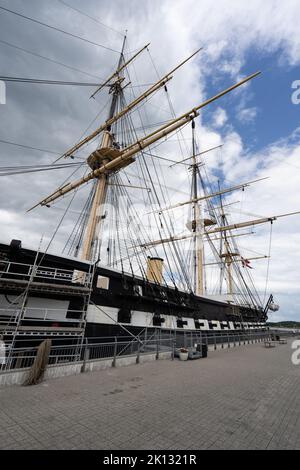 Cuirassé fregatten Jylland à Ebeltoft Danemark Banque D'Images