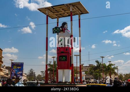 Contrôle de la circulation des robots, Lubumbashi, République démocratique du Congo, Afrique Banque D'Images