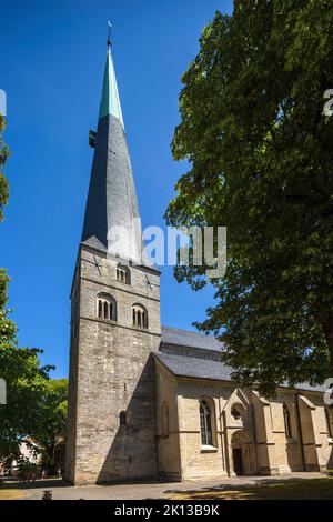 Allemagne, Billerbeck, Berkel, Baumberge, Muensterland, Westfalen, Nordrhein-Westfalen, NRW, Katholische Pfarrkirche St. Johannes der Taeufer am Joh Banque D'Images