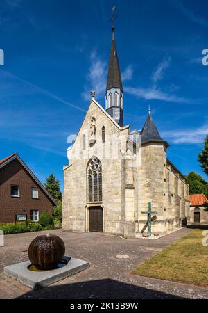 Allemagne, Billerbeck, Berkel, Baumberge, Muensterland, Westfalen, Nordrhein-Westfalen, NRW, Billerbeck-Beerlage, Marienkapelle Aulendorf der Capell Banque D'Images