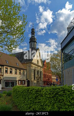 Straßenansicht, Friedrichskirche, Rotes Haus *** Légende locale *** Europe, Allemagne, Rhénanie-Palatinat, Worms, Rheinstraße, Schum-City, vue sur la rue Banque D'Images