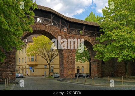 Raschitor, Stadtmauer *** Légende locale *** Europe, Allemagne, Rhénanie-Palatinat, Worms, Karolingerstraße, Schum-City, Raschitor, mur de la ville, vue, Banque D'Images