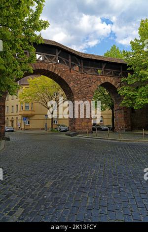 Raschitor, Stadtmauer *** Légende locale *** Europe, Allemagne, Rhénanie-Palatinat, Worms, Karolingerstraße, Schum-City, Raschitor, mur de la ville, vue, Banque D'Images