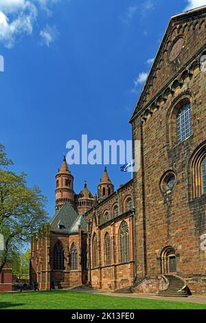 Dom Sankt Peter, erbaut 12. Jahrhundert, Südseite *** Légende locale *** Europe, Allemagne, Rhénanie-Palatinat, Worms, Domplatz, Schum-City, Dom Sankt Banque D'Images