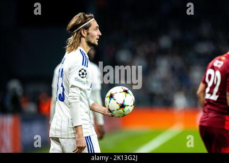 Copenhague, Danemark. 14th septembre 2022. Rasmus Falk (33) du FC Copenhague vu lors du match de la Ligue des champions de l'UEFA entre le FC Copenhague et le FC Sevilla à Parken à Copenhague. (Crédit photo : Gonzales photo/Alamy Live News Banque D'Images