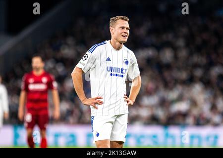Copenhague, Danemark. 14th septembre 2022. Viktor Claesson (7) du FC Copenhague vu lors du match de la Ligue des champions de l'UEFA entre le FC Copenhague et le FC Sevilla à Parken à Copenhague. (Crédit photo : Gonzales photo/Alamy Live News Banque D'Images