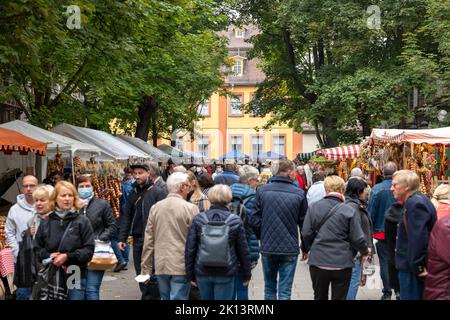 Zwiebelmarkt à Weimar Banque D'Images