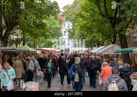 Zwiebelmarkt à Weimar Banque D'Images