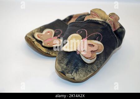 Petites chaussures pour enfants Banque D'Images
