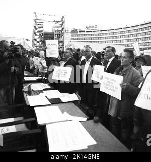 Protestation contre l'interdiction de fumer à l'intérieur. Sofia, Bulgarie. Banque D'Images