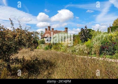 Grand Dixter au début de l'automne après l'été sec 2020, Northiam, East Sussex, Royaume-Uni Banque D'Images