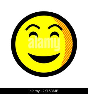 Icône Happy Smile isolée sur fond blanc. Icône Happy Smile face dans un style tendance. Happy Smile Vector Icon symbole plat moderne et simple pour Banque D'Images