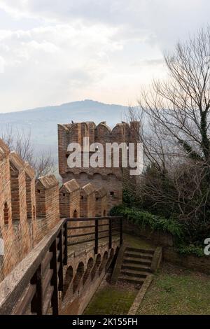 Château de Gradara, Marche, Italie Banque D'Images