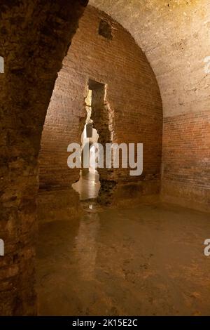 Citernes romaines, Italie , Marche ,Fermo. Banque D'Images