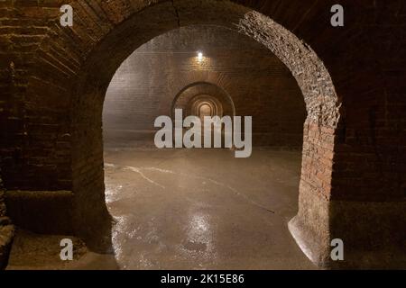 Citernes romaines, Italie , Marche ,Fermo. Banque D'Images