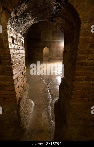 Citernes romaines, Italie , Marche ,Fermo. Banque D'Images