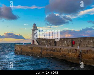 phare de macduff aberdeenshire écosse. Banque D'Images