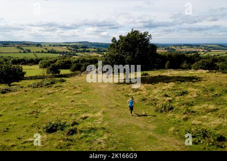 Course sur les sentiers - Bradgate Country Park Banque D'Images