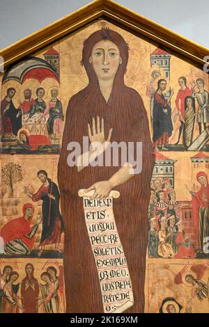 Maestro della Maddalena - Mary Magdalene avec huit scènes de sa vie - tempera et or sur tableau Banque D'Images