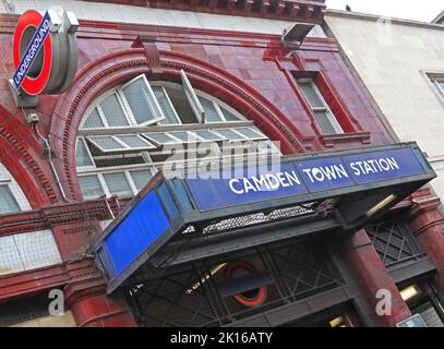 Station de métro Camden Town, Camden, Londres, Angleterre, Royaume-Uni, NW1 8NH Banque D'Images
