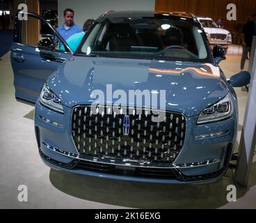 14 août 2022, Detroit, Michigan, États-Unis : branchez-vous au luxe avec le Lincoln Corsair 2023 (image de crédit : © Alexis Doty/ZUMA Press Wire) Banque D'Images