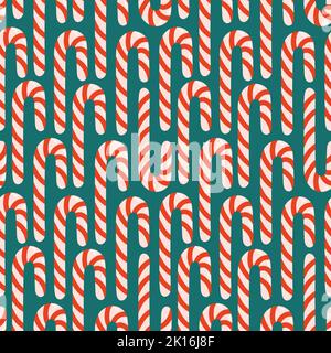Motif de Noël sans couture motif simple à motif vectoriel plat Illustration de Vecteur