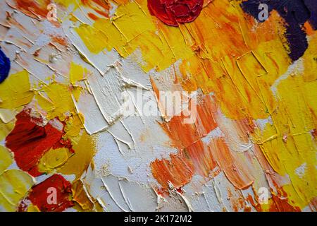 Abstract red and white background painting. Brush strokes on paper. Template for card, invitation. Copy space for text, design art work or product. Oi Stock Photo
