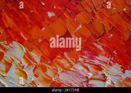 Abstract red and white background painting. Brush strokes on paper. Template for card, invitation. Copy space for text, design art work or product. Re Stock Photo