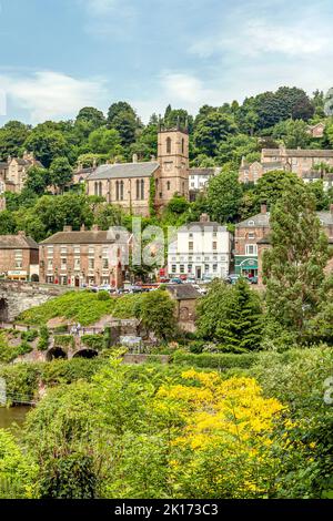 Village Ironbridge à la gorge d'Ironbridge, Shropshire, Angleterre Banque D'Images