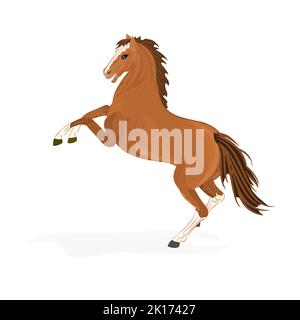 Illustration du vecteur cheval marron Illustration de Vecteur