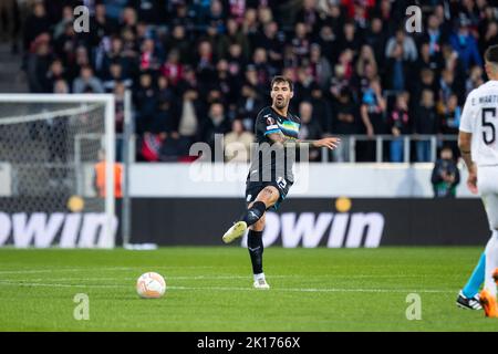 Herning, Danemark. 15th septembre 2022. Alessio Romagnoli (13) du Latium vu pendant le match de l'UEFA Europa League entre le FC Midtjylland et le Latium à l'arène MCH à Herning. (Crédit photo : Gonzales photo/Alamy Live News Banque D'Images