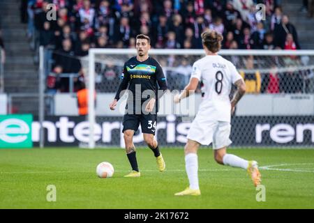 Herning, Danemark. 15th septembre 2022. Mario Gila (34) du Latium vu lors du match de l'UEFA Europa League entre le FC Midtjylland et le Latium à l'arène MCH à Herning. (Crédit photo : Gonzales photo/Alamy Live News Banque D'Images