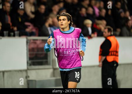 Herning, Danemark. 15th septembre 2022. Luka Romero (18) du Latium vu lors du match de l'UEFA Europa League entre le FC Midtjylland et le Latium à l'arène de HME à Herning. (Crédit photo : Gonzales photo/Alamy Live News Banque D'Images
