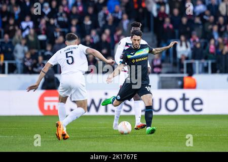 Herning, Danemark. 15th septembre 2022. Luis Alberto (10) du Latium vu lors du match de l'UEFA Europa League entre le FC Midtjylland et le Latium à l'arène MCH à Herning. (Crédit photo : Gonzales photo/Alamy Live News Banque D'Images